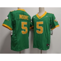 Men Oregon Ducks 5 Dakorien Moore Green 2024 F U S E  Stitched Jersey