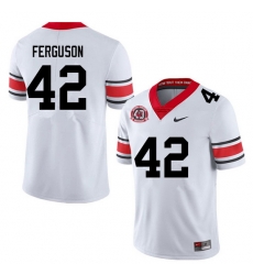 Men #42 Tauheed Ferguson Georgia Bulldogs College Football Jerseys Sale-40th Anniversary
