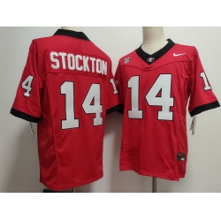Men Georgia Bulldogs Nike Gunner Stockton #14 Red Home NCAA Football