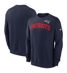 Men Nike Navy New England Patriots Club Pullover Sweatshirt Men Nike Navy New England Patriots Club Pullover Sweatshirt
