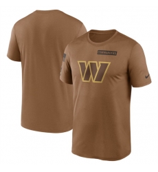 Men Washington Commanders 2023 Brown Salute To Service Legend Performance T Shirt Men Washington Commanders 2023 Brown Salute To Service Legend Performance T Shirt