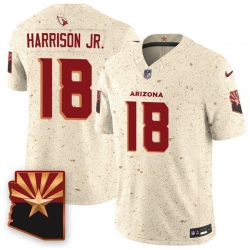 Men Arizona Cardinals 18 Marvin Harrison Jr  2025 F U S E Rivalries Vapor Untouchable Limited Stitched Jersey