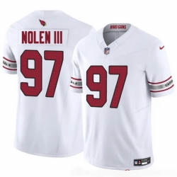 Youth Arizona Cardinals 97 Walter Nolen III White 2025 Draft F U S E Vapor Untouchable Limited Stitched Football Jersey