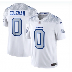 Men Buffalo Bills 0 Keon Coleman White 2025 F U S E Rivalries Vapor Untouchable Limited Stitched Football Jersey