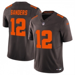 Men Cleveland Browns 12 Shedeur Sanders Brown 2025 F U S E  Alpha Dawg Limited Stitched Football Jersey