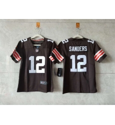Women Cleveland Browns 12 Shedeur Sanders Brown 2024 Stitched Jersey Women Cleveland Browns 12 Shedeur Sanders Brown 2024 Stitched Jersey