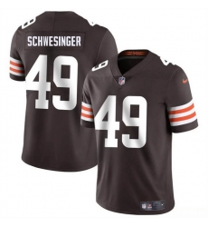 Youth Cleveland Browns 49 Carson Schwesinger Brown 2025 Draft Vapor Untouchable Limited Stitched Football Jersey Youth Cleveland Browns 49 Carson Schwesinger Brown 2025 Draft Vapor Untouchable Limited Stitched Football Jersey