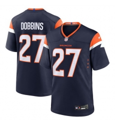 Men Denver Broncos 27 J K Dobbins Navy 2025 Alternate Stitched Game Jersey Men Denver Broncos 27 J K Dobbins Navy 2025 Alternate Stitched Game Jersey