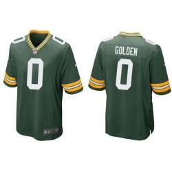 Men Green Bay Packers 0 Matthew Golden Green 2025 Stitched Game Jersey