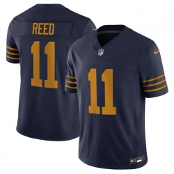 Men Green Bay Packers 11 Jayden Reed Navy The 1923 Classic Vapor F U S E  Limited Stitched Football Jersey