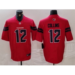 Men Houston Texans 12 Nico Collins Red Vapor Untouchable Stitched Football Jersey