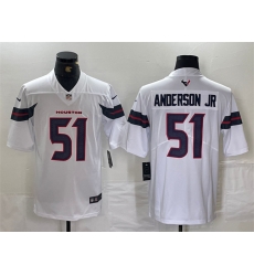 Men Houston Texans 51 Will Anderson Jr White Vapor Untouchable Stitched Football Jersey Men Houston Texans 51 Will Anderson Jr White Vapor Untouchable Stitched Football Jersey
