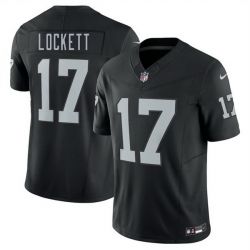 Men Las Vegas Raiders 17 Tyler Lockett Black 2025 F U S E  Vapor Untouchable Limited Stitched Football Jersey