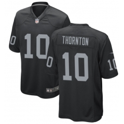 Men Los Angeles Raiders Dont'e Thornton Jr. #10 Black Vapor Limited Stitched Jersey