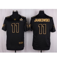 Nike Raiders #11 Sebastian Janikowski Black Mens Stitched NFL Elite Pro Line Gold Collection Jersey