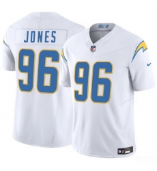 Men Los Angeles Chargers 96 Naquan Jones White 2024 F U S E Vapor Limited Stitched Football Jersey