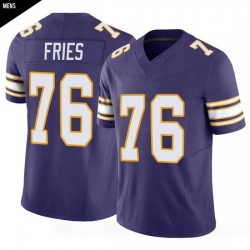 Men Minnesota Vikings  uFF0376 Will Fries Purple Limited Classic Vapor F U S E  Jersey