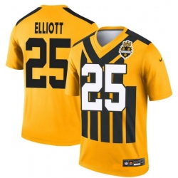 Men Pittsburgh Steelers DeShon Elliott #25 Gold 1933 F U S E Throwback Alternate Football Stitched Football Jersey
