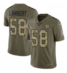 Mens Nike Pittsburgh Steelers 58 Jack Lambert Limited OliveCamo 2017 Salute to Service NFL Jersey Mens Nike Pittsburgh Steelers 58 Jack Lambert Limited OliveCamo 2017 Salute to Service NFL Jersey