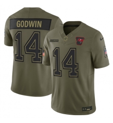Men Tampa Bay Buccaneers 14 Chris Godwin Jr Olive 2025 F U S E Salute to Service Limited Stitched Football Jersey Men Tampa Bay Buccaneers 14 Chris Godwin Jr Olive 2025 F U S E Salute to Service Limited Stitched Football Jersey