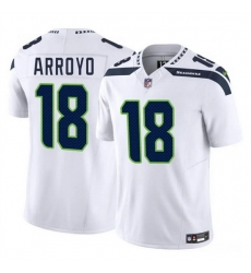 Men Seattle Seahawks 18 Elijah Arroyo White 2025 Draft F U S E Vapor Limited Stitched Football Jersey Men Seattle Seahawks 18 Elijah Arroyo White 2025 Draft F U S E Vapor Limited Stitched Football Jersey