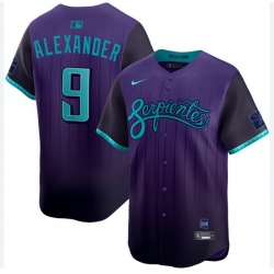 Men Arizona Diamondbacks Purple #9 Blaze Alexander 2025 City Connect Limited Stitched Baseball Jersey