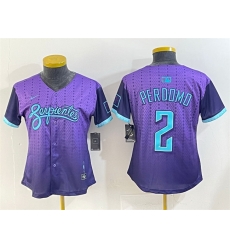 Women Arizona Diamondbacks 2 Geraldo Perdomo Purple 2025 City Connect Limited Stitched