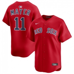 Men Boston Red Sox Nike Home Limited Jersey Red Mayer Marcelo 11