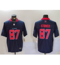 Men Houston Texans 87 Cade Stover Navy 2nd Alternate F U S E Vapor Limited Stitched Footb Men Houston Texans 87 Cade Stover Navy 2nd Alternate F U S E Vapor Limited Stitched Footb