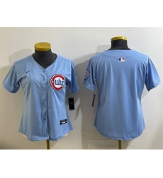 Women Chicago Cubs Blank Blue 2024 25 2nd Alternatemited Stitched Baseball Jersey Women Chicago Cubs Blank Blue 2024 25 2nd Alternatemited Stitched Baseball Jersey