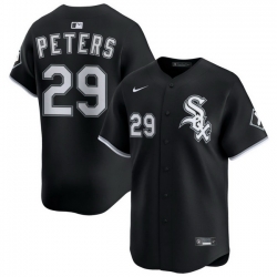 Men Chicago White Sox Nike Black Alternate Limited Jersey Peters Tristan 29