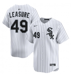 Men Chicago White Sox Nike Home Limited Jersey White Leasure Jordan 49 Men Chicago White Sox Nike Home Limited Jersey White Leasure Jordan 49