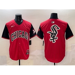 Men Chicago White Sox Team Big Logo Red Black 2025 City Connect Limited Stitched Baseball Jersey 001