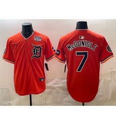 Men Detroit Tigers  7 Kevin McGonigle Pink Blue Limited Stitched Baseball Jersey