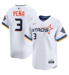 Youth Houston Astros 3 Jeremy Pena White 2025 City Connect Limited Stitched Baseball Jersey Youth Houston Astros 3 Jeremy Pena White 2025 City Connect Limited Stitched Baseball Jersey