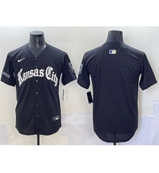 Men Kansas City Royals Blank Black 27Gothic Crown Edition 27 Vapor Premier Limited Stitched Baseball Jersey Men Kansas City Royals Blank Black 27Gothic Crown Edition 27 Vapor Premier Limited Stitched Baseball Jersey