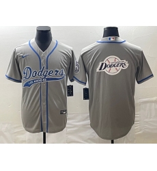 Men's Los Angeles Dodgers Grey Blank With Patch Cool Base Stitched Baseball Jerseys Men's Los Angeles Dodgers Grey Blank With Patch Cool Base Stitched Baseball Jerseys