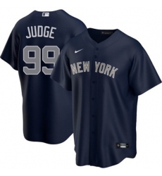 Men New York Yankees 99 Aaron Judge Nike Alternate 2020 MLB Player Jersey Name
