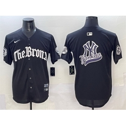 Men New York Yankees Team Big Logo Black  27Gothic Legacy Edition 27 Vapor Premier Limited Stitched Baseball Jersey 004