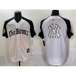 Men New York Yankees Team Big Logo White Black  27Gothic Legacy Edition 27 Vapor Premier Limited Stitched Baseball Jersey 005