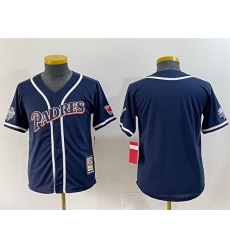 Youth San Diego Padres Blank Navy Throwback With Patch Stitched Baseball Jersey Youth San Diego Padres Blank Navy Throwback With Patch Stitched Baseball Jersey