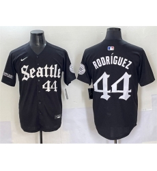 Men Seattle Mariners 44 Julio Rodr EDguez Black 27Deep Sea Gothic Edition 27 Vapor Premier Limited Stitched Baseball Jersey Men Seattle Mariners 44 Julio Rodr EDguez Black 27Deep Sea Gothic Edition 27 Vapor Premier Limited Stitched Baseball Jersey