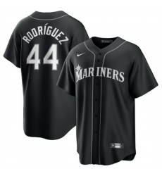Men Seattle Mariners 44 Julio Rodr EDguez Black Lights Out Limited Stitched Baseball Jersey Men Seattle Mariners 44 Julio Rodr EDguez Black Lights Out Limited Stitched Baseball Jersey