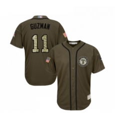 Youth Texas Rangers 11 Ronald Guzman Authentic Green Salute to Service Baseball Jersey Youth Texas Rangers 11 Ronald Guzman Authentic Green Salute to Service Baseball Jersey