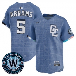 Youth Washington Nationals 5 CJ Abrams Blue 2025 City Connect Limited Stitched Baseball Jersey