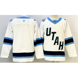 Men Utah Mammoth Blank White Stitched Jersey