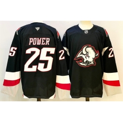 Men Buffalo Sabres 25 Owen Power Black 2024 25 Alternate Stitched Hockey Jersey