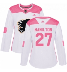 Womens Adidas Calgary Flames 27 Dougie Hamilton Authentic WhitePink Fashion NHL Jersey Womens Adidas Calgary Flames 27 Dougie Hamilton Authentic WhitePink Fashion NHL Jersey
