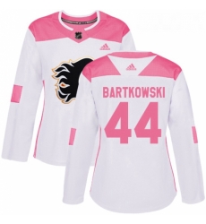 Womens Adidas Calgary Flames 44 Matt Bartkowski Authentic WhitePink Fashion NHL Jersey Womens Adidas Calgary Flames 44 Matt Bartkowski Authentic WhitePink Fashion NHL Jersey