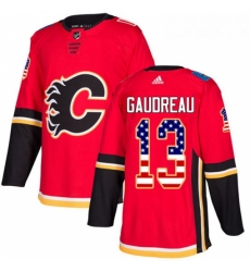 Youth Adidas Calgary Flames 13 Johnny Gaudreau Authentic Red USA Flag Fashion NHL Jersey Youth Adidas Calgary Flames 13 Johnny Gaudreau Authentic Red USA Flag Fashion NHL Jersey
